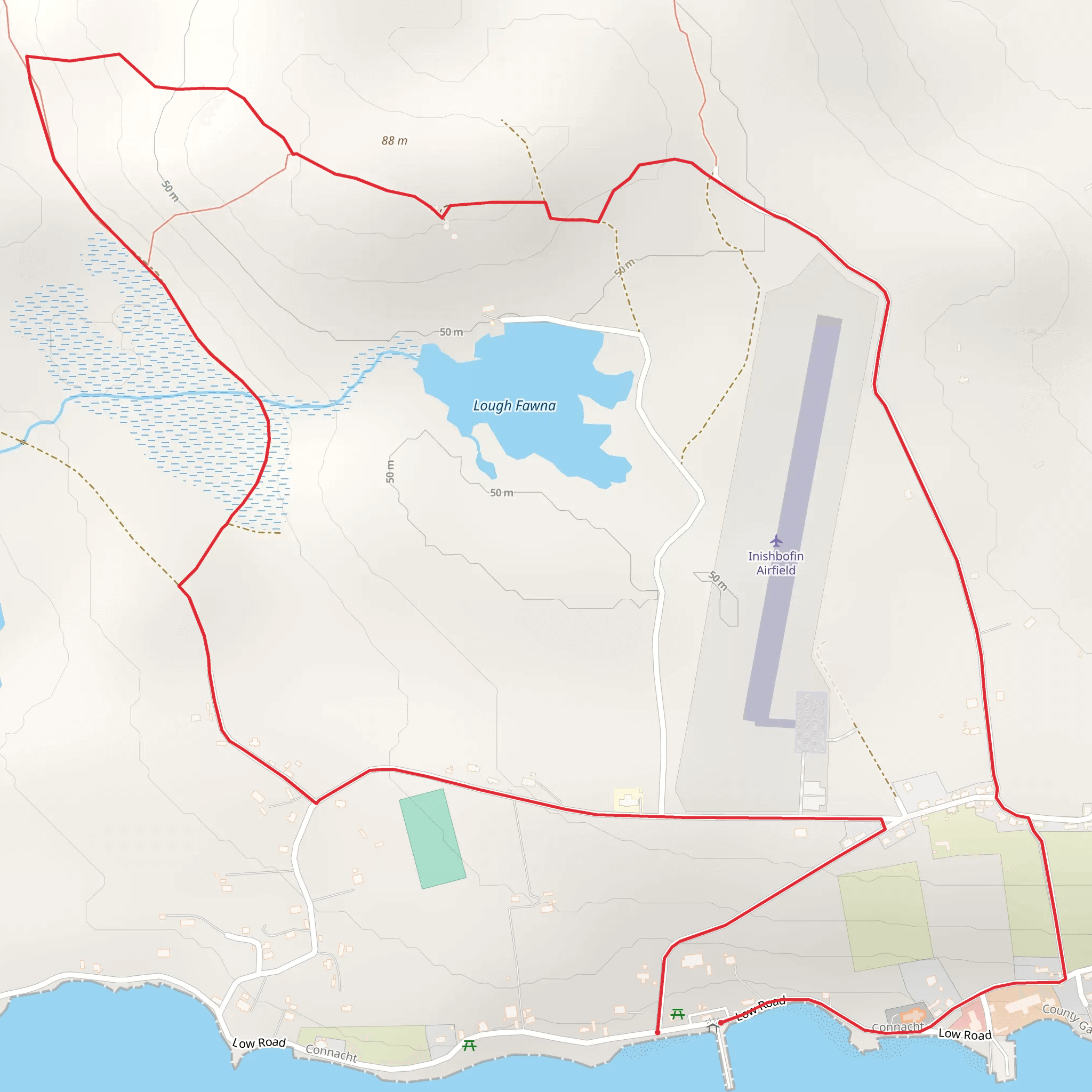 Inishbofin Island - Middlequarter Loop mobile static map