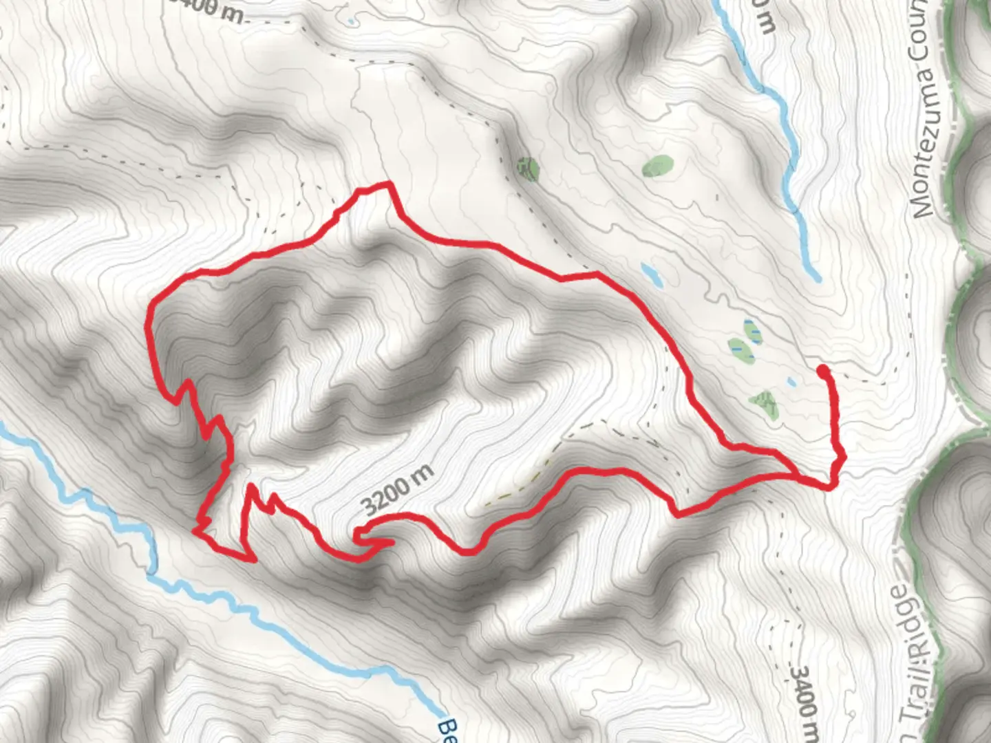 An image depicting the trail Grindstone Loop Trail and its surrounding area.
