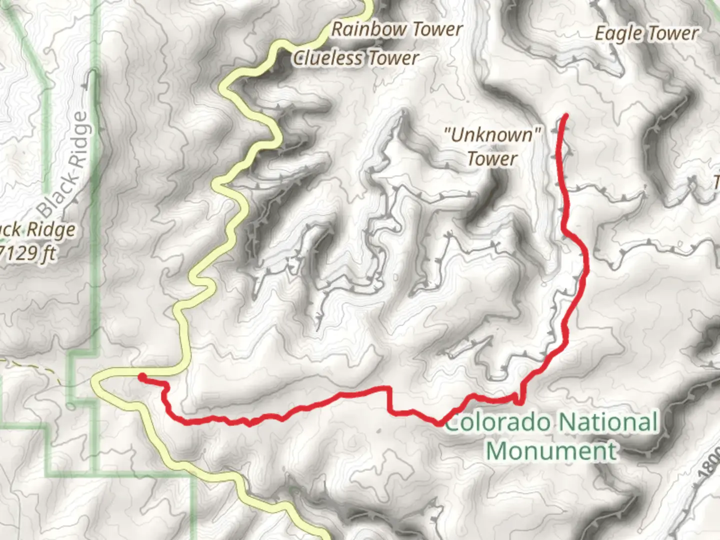 An image depicting the trail Liberty Cap and Otto's Trail and its surrounding area.