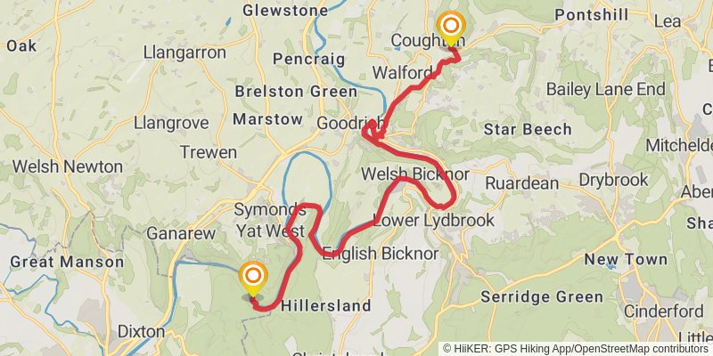 Wye Valley Walk stage 3 Map