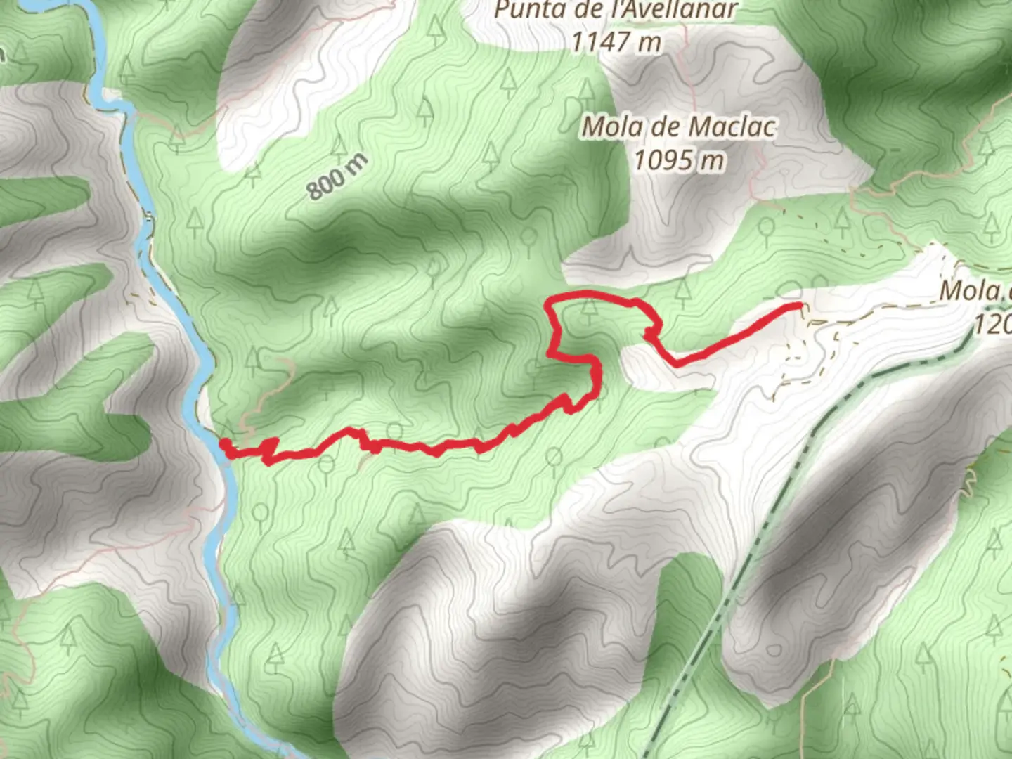 An image depicting the trail Ascension to the Mola de Limo PR TE 150 and its surrounding area.
