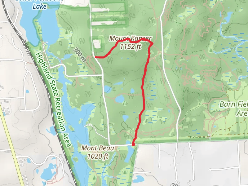 Mount Kanzer via Cooley Lake Road