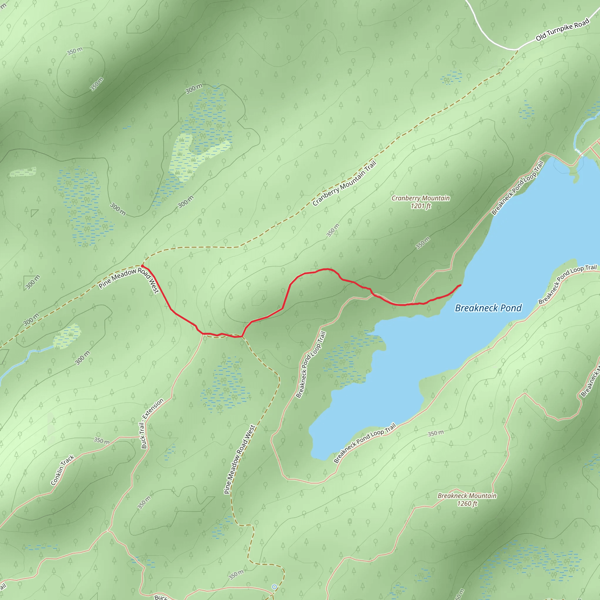 Pine Meadow Road mobile static map