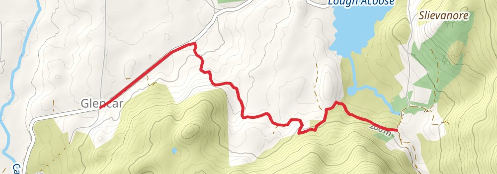 Kerry Way 8-Day Moderate Tour (Hillwalk Tours) alt 2 Map
