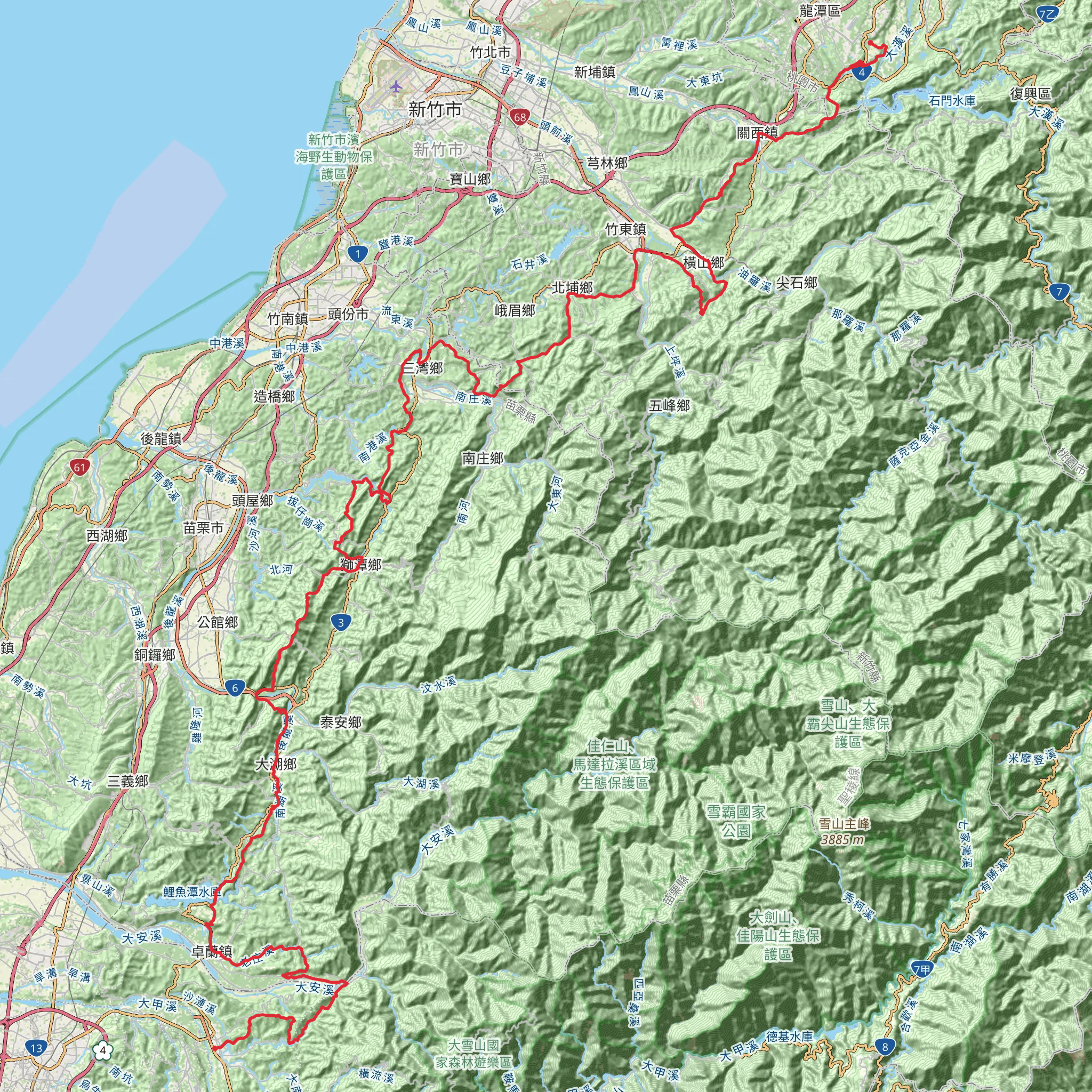 Raknus Selu Trail mobile static map
