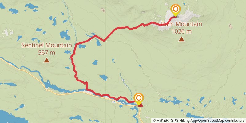 Appalachian Trail - Maine stage 26 Map