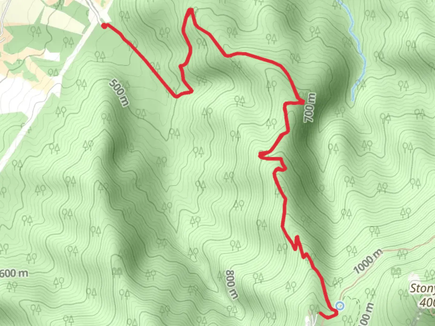An image depicting the trail Skyland Fire Road Walk and its surrounding area.