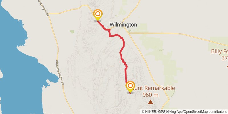 Heysen Trail stage 43 Map