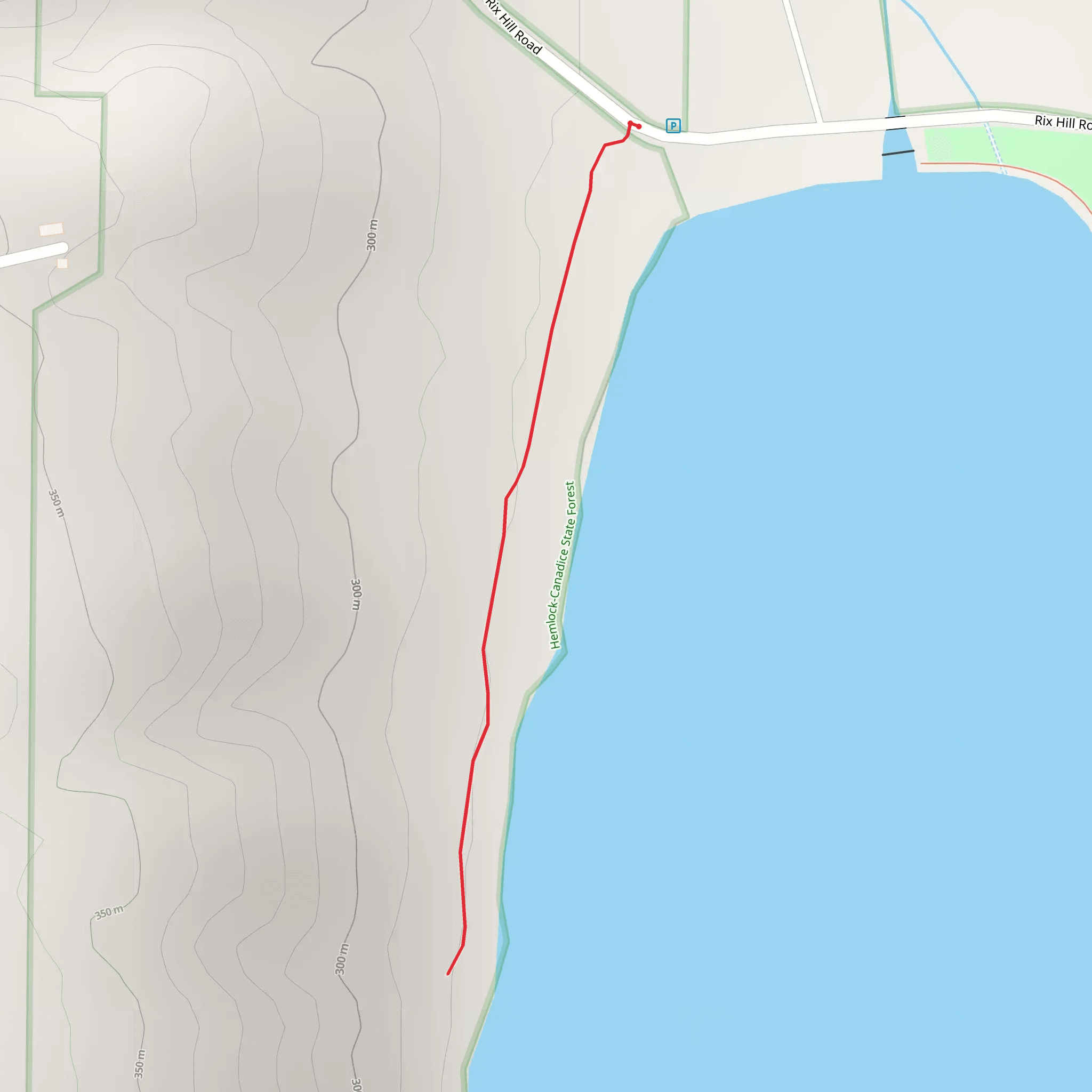 Hemlock Lake mobile static map