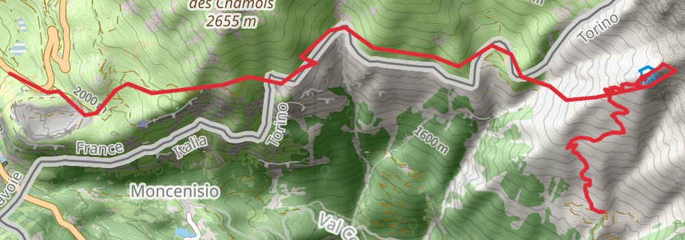 Via Alpina - Blue Trail stage 16 Map