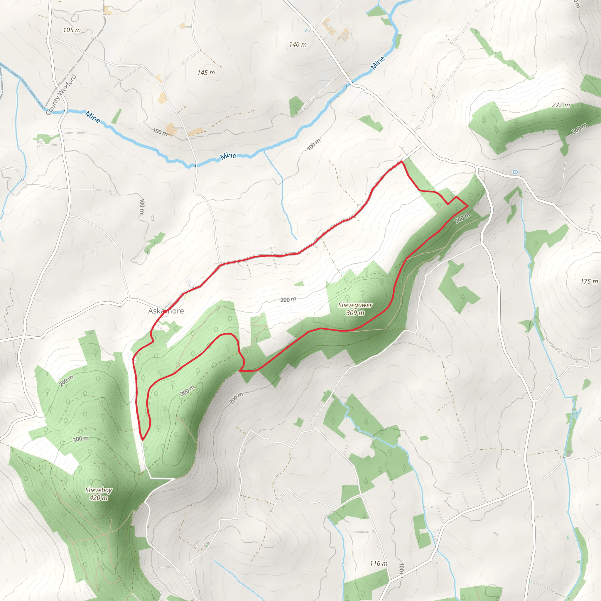 St Brigid's Loop Askamore mobile static map