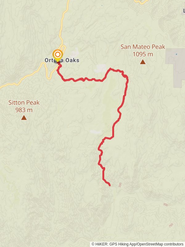 Bear Canyon - Morgan - Tenaja Falls Trail