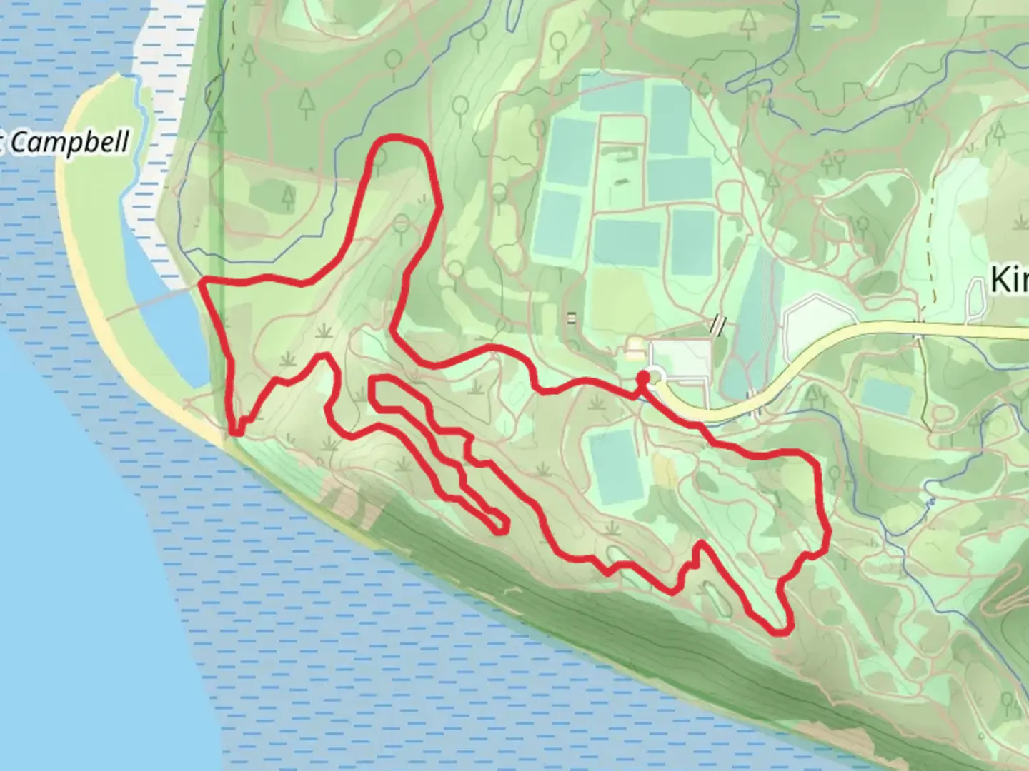 An image depicting the trail Tony Knowles Coastal, Beach and Lekisch Loop Trail and its surrounding area.