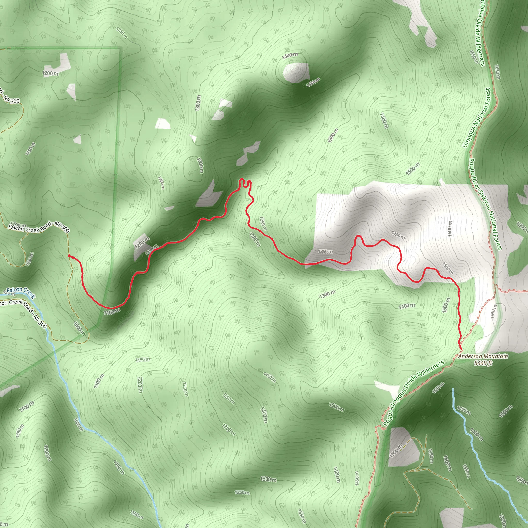 Sandstone Trail mobile static map