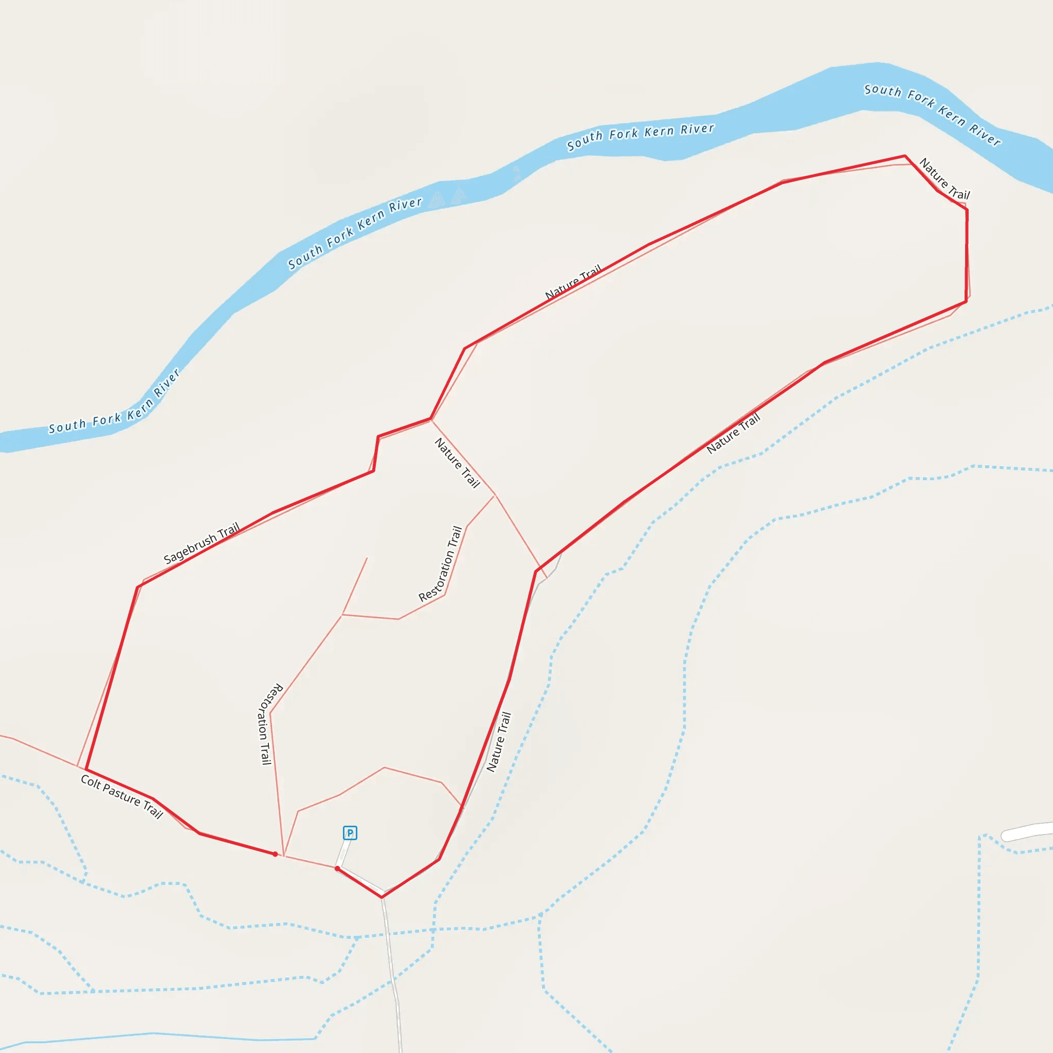 Nature Trail and Sagebrush Loop Trail mobile static map