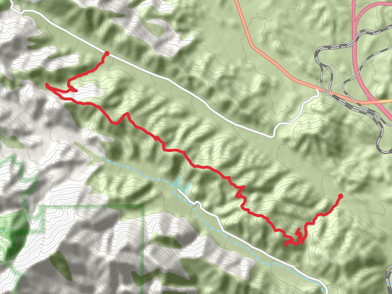 Sheep Canyon Road and Upper Lytle Creek Divide Walk