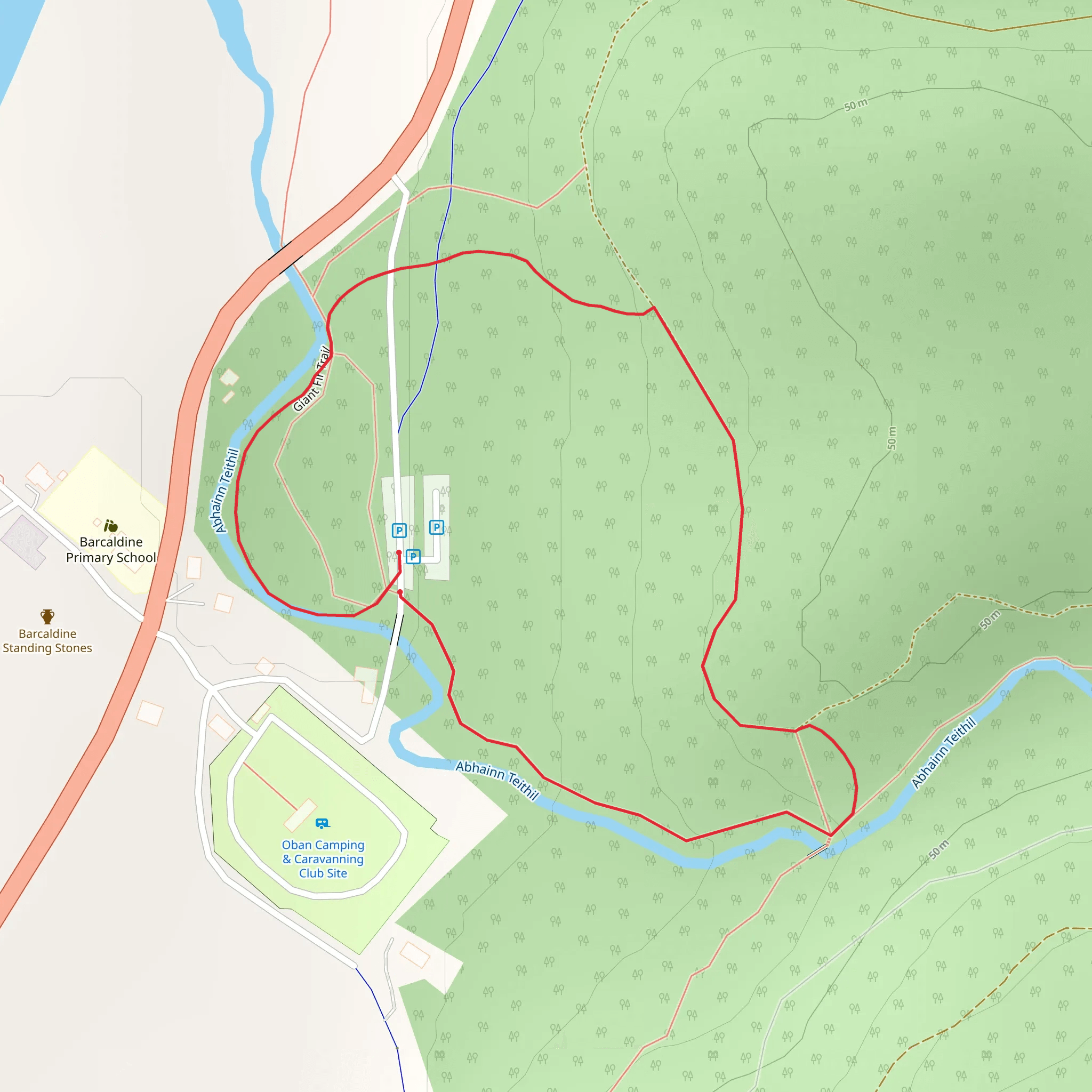 Gorge Loop - Barcaldine mobile static map