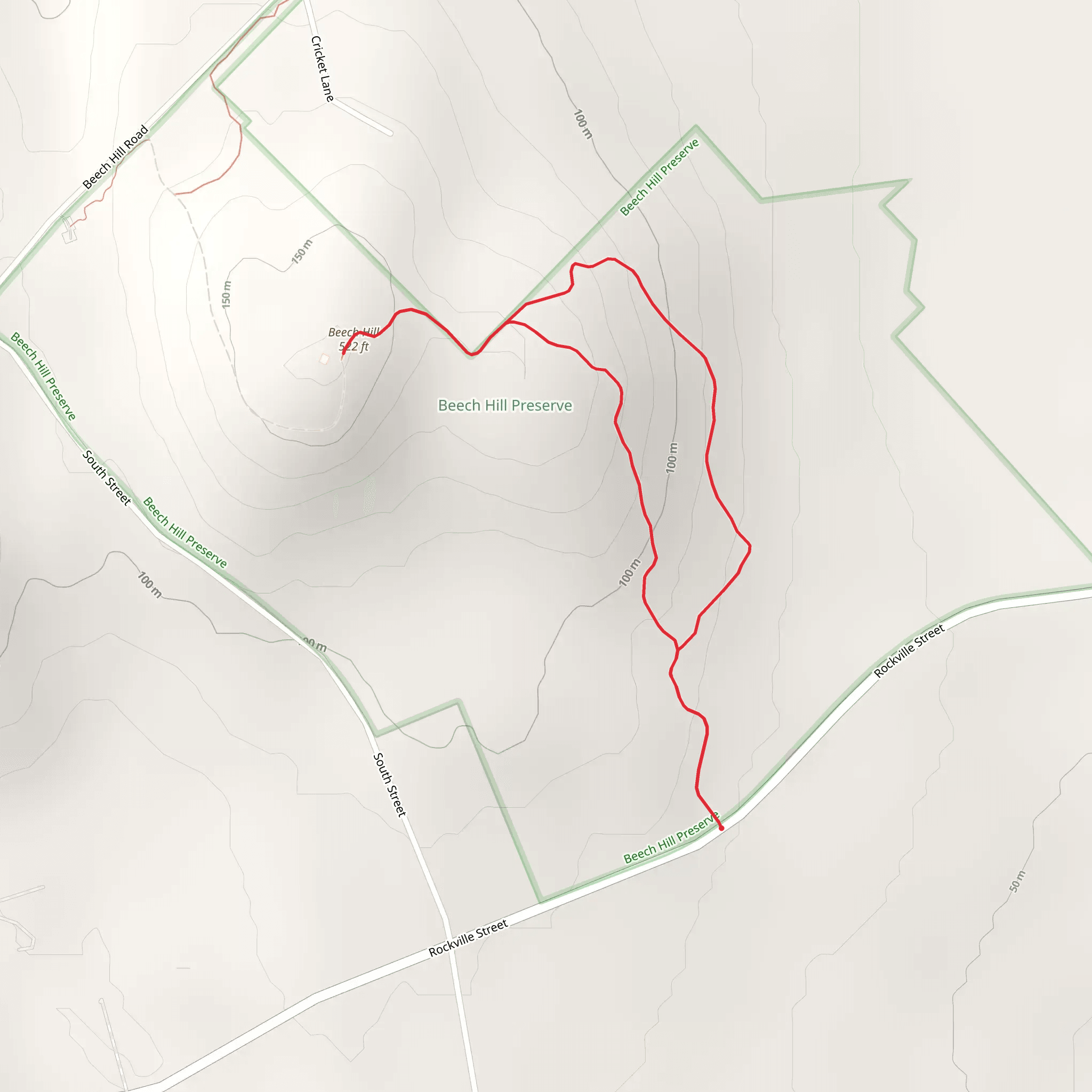 Beech Hill Loop mobile static map