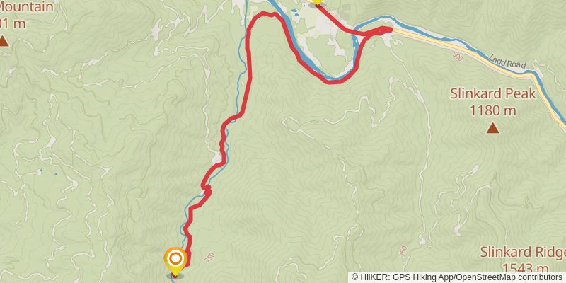 Bigfoot Trail stage 24 Map