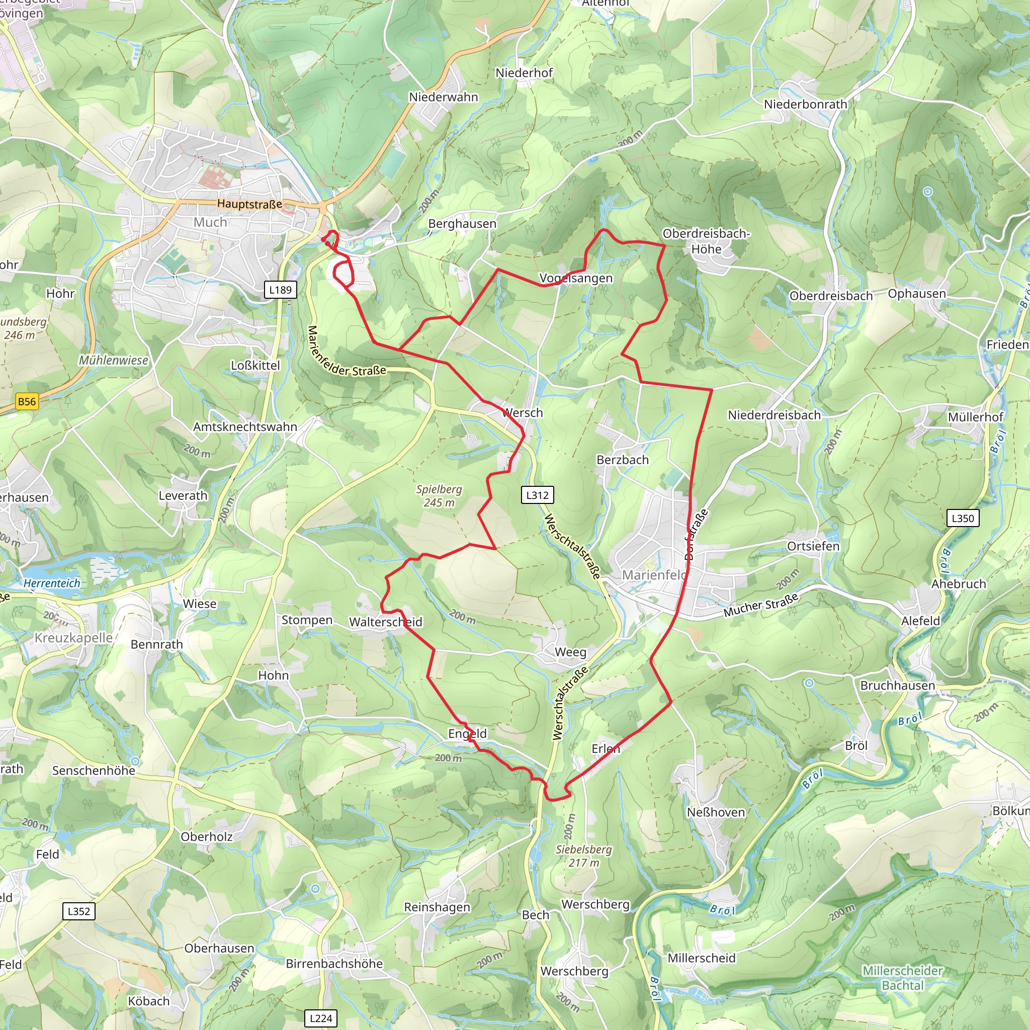 Much Rundweg and Boellweg mobile static map