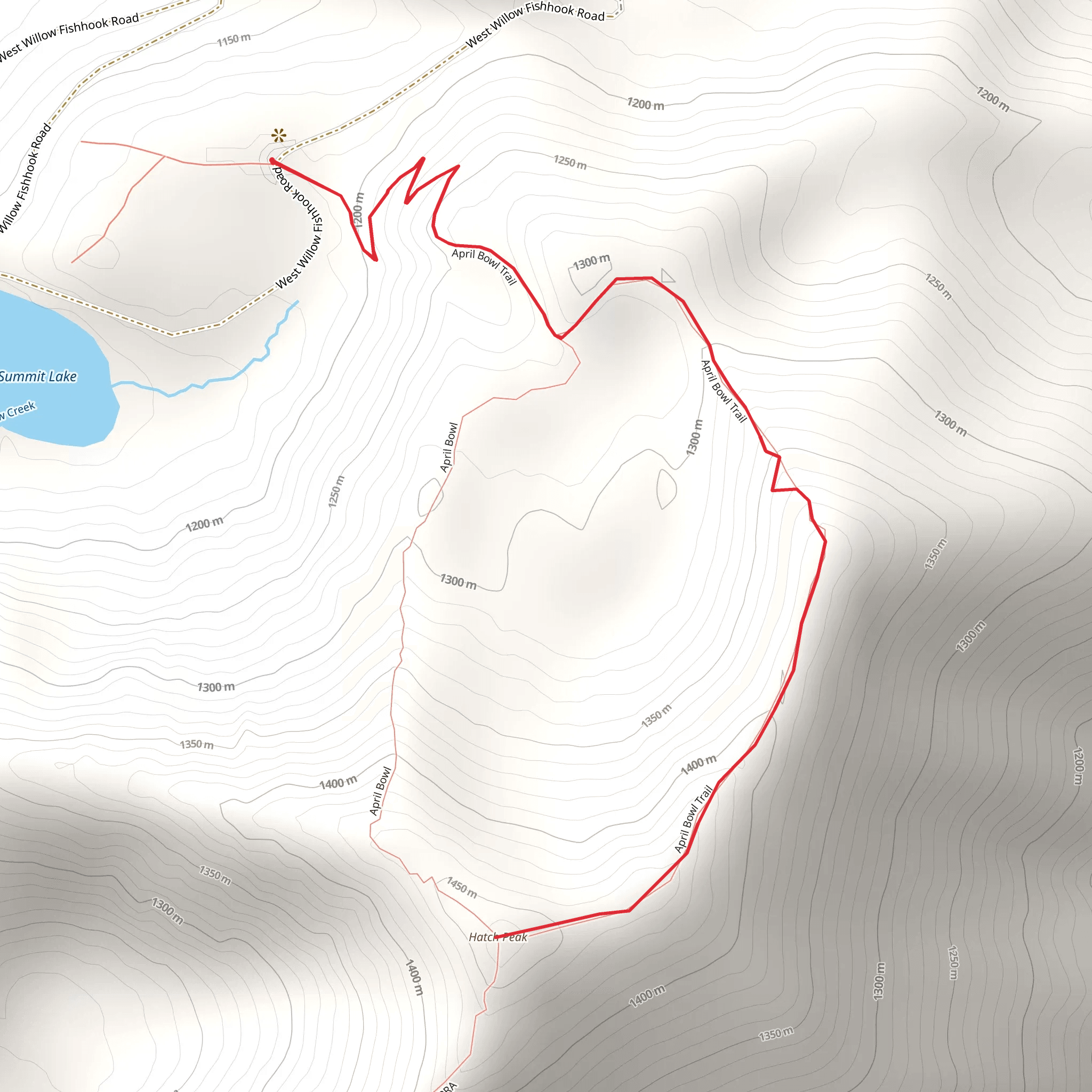 Hatch Peak mobile static map