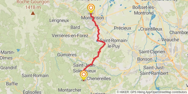 Chemin de Cluny stage 11 Map