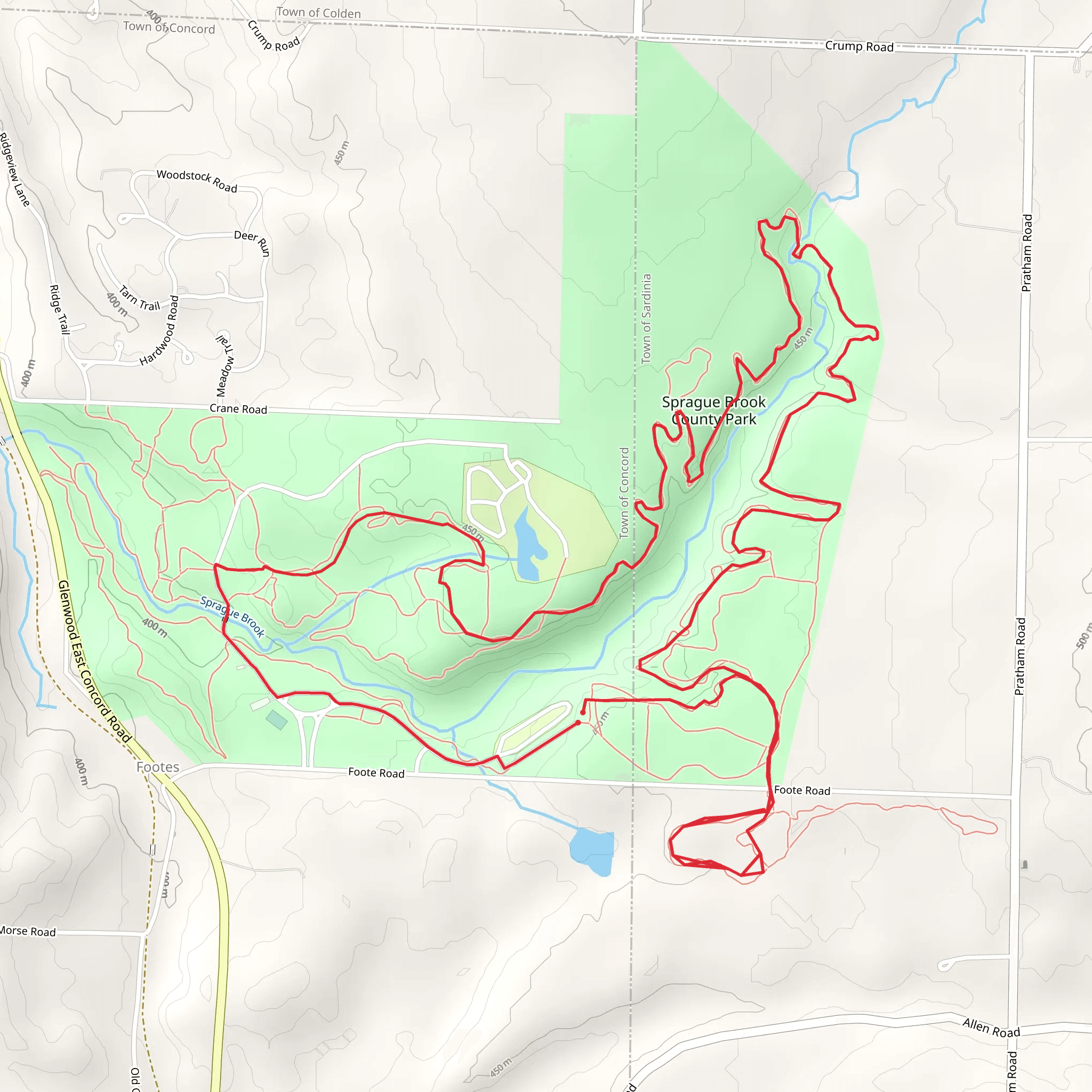 Sprague Brook Loop mobile static map