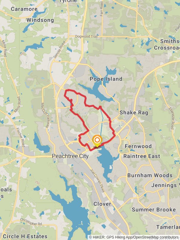 Peachtree Lake and Kedron Ponds Loop