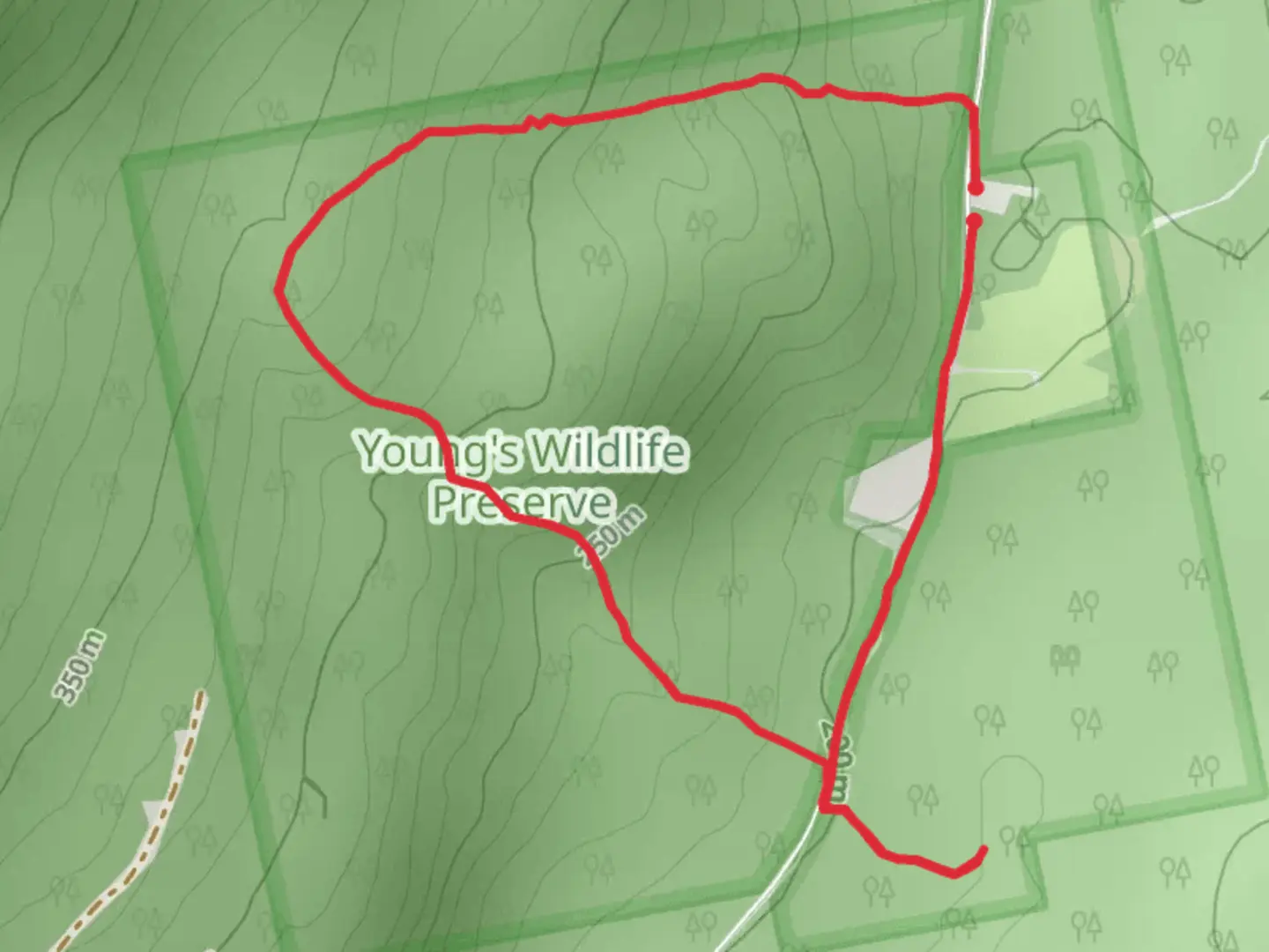 An image depicting the trail Fletcher Mountain Road Loop and its surrounding area.