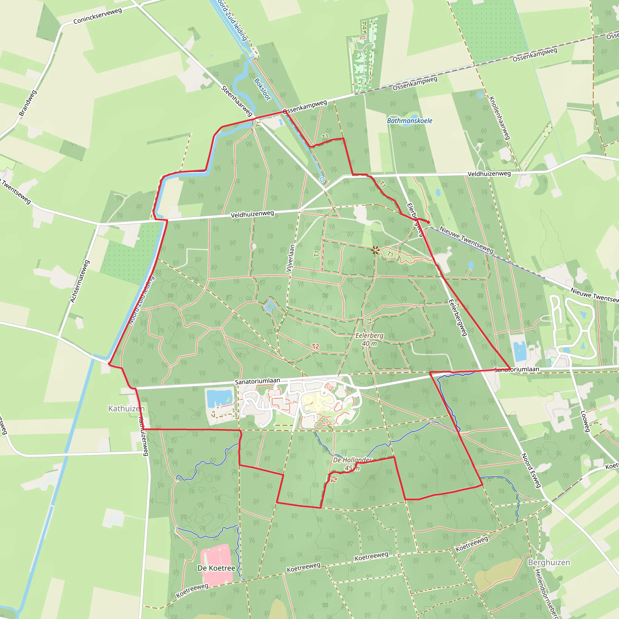 De Hollander and Eelerberg Loop mobile static map