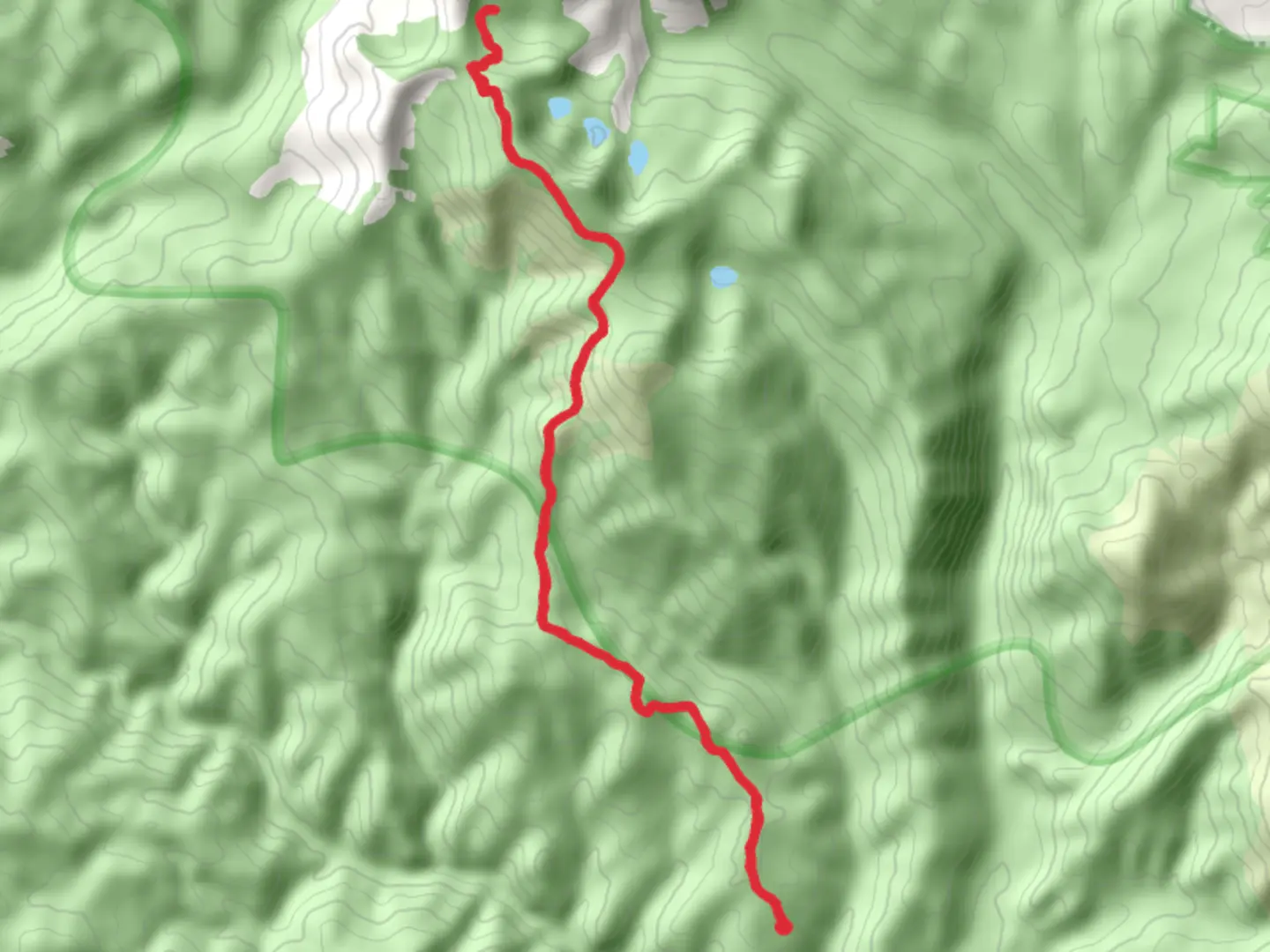 An image depicting the trail Chain of Lakes Trail and its surrounding area.