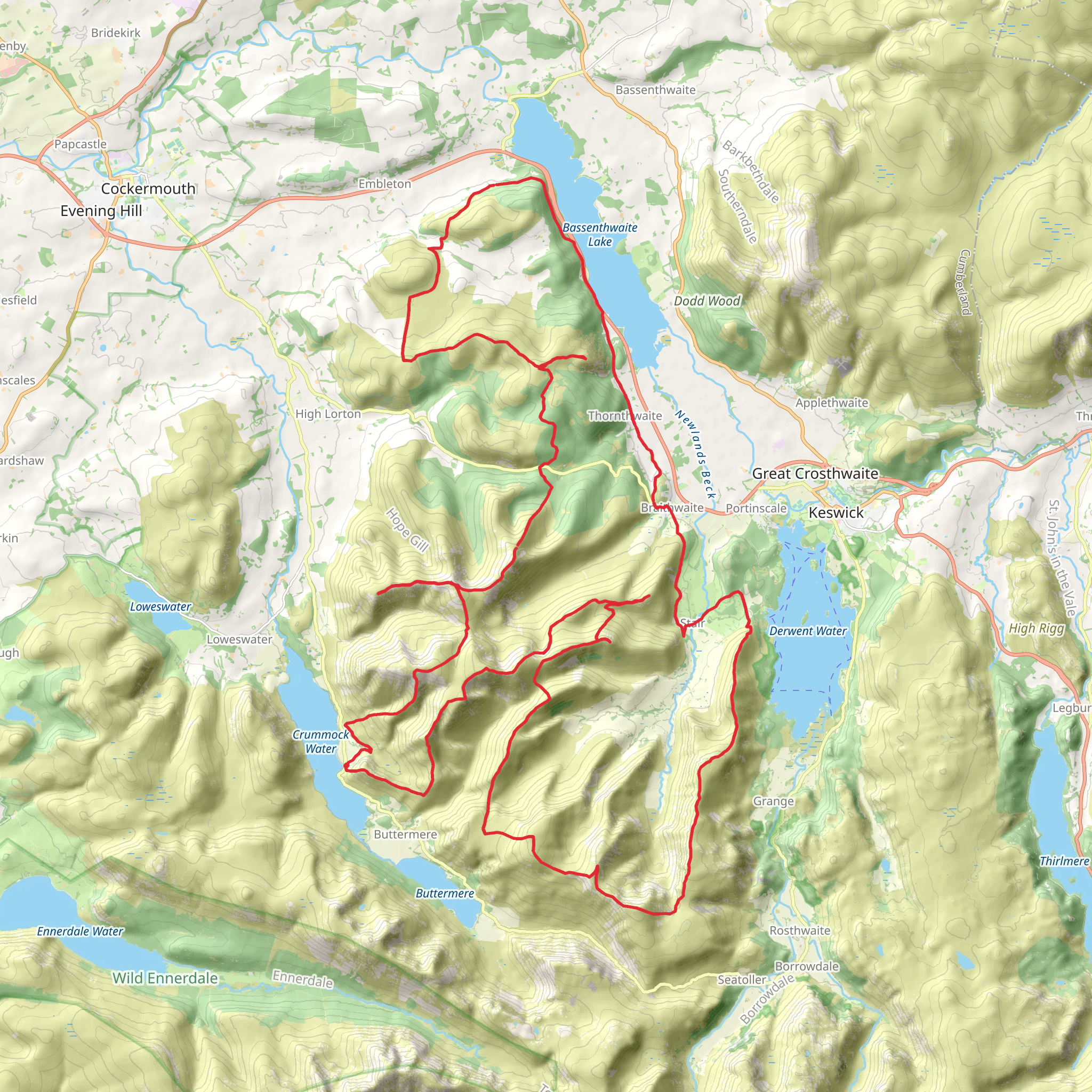 North West Cumbria Loop mobile static map