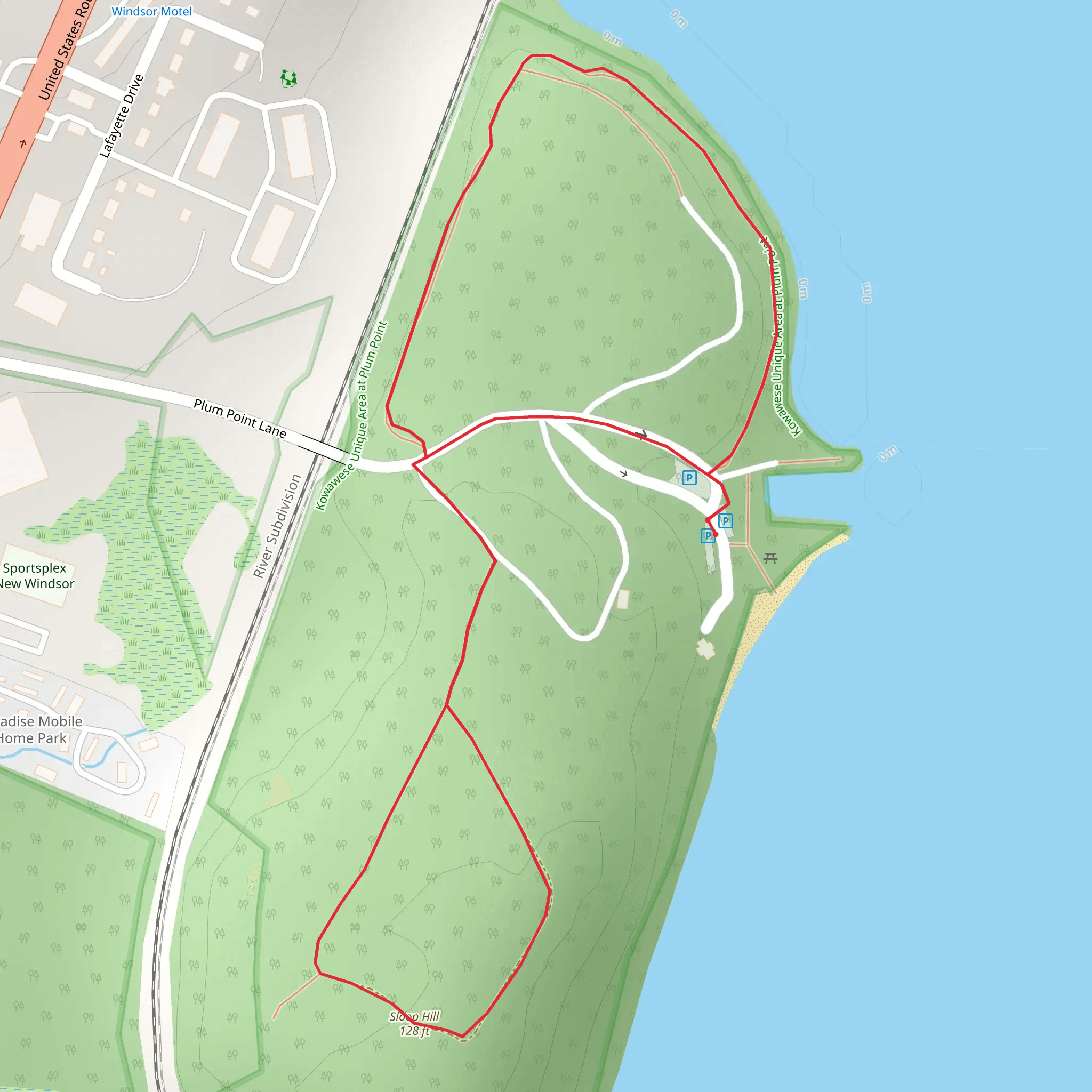 Sloop Hill Loop mobile static map