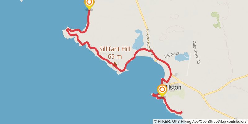 Elliston Coastal Trail stage 2 Map