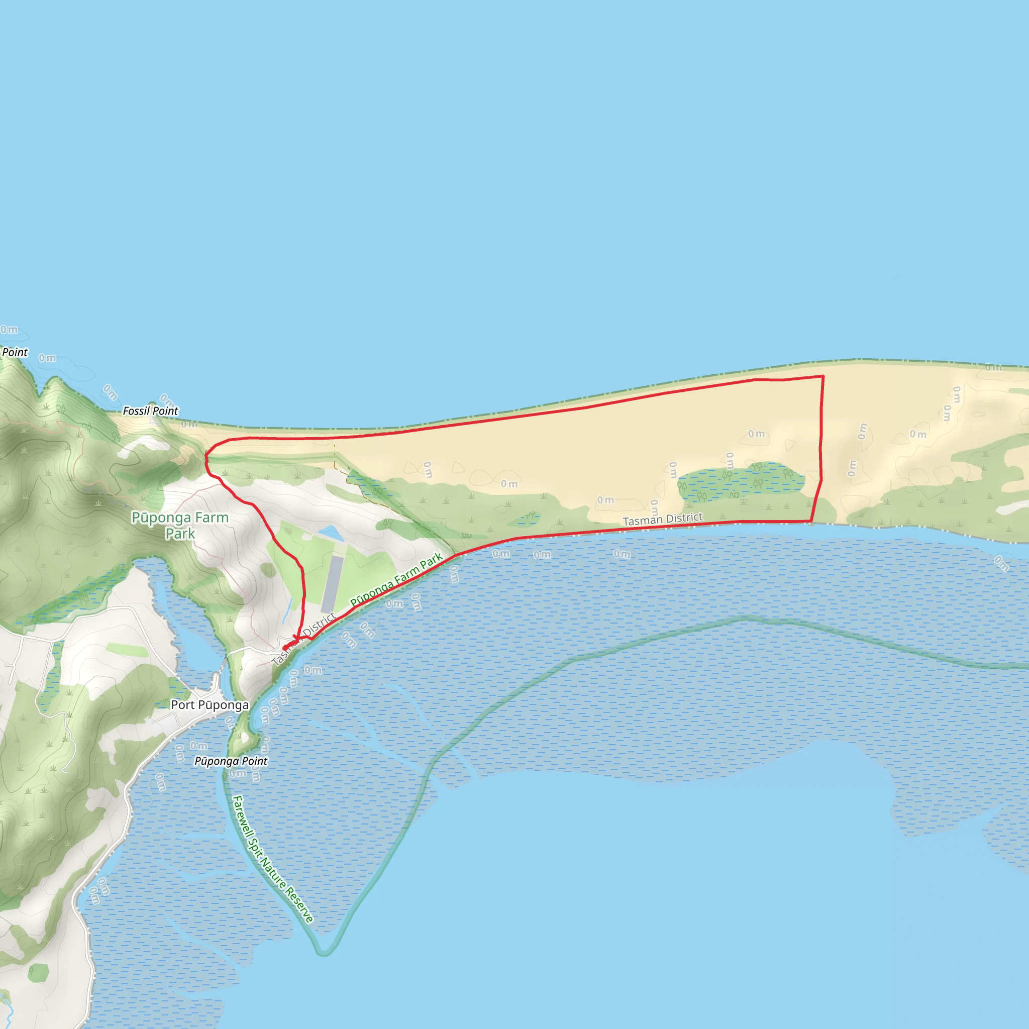 Farwell Spit Walk mobile static map