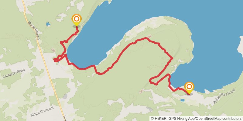 The Bruce Trail stage 41 Map