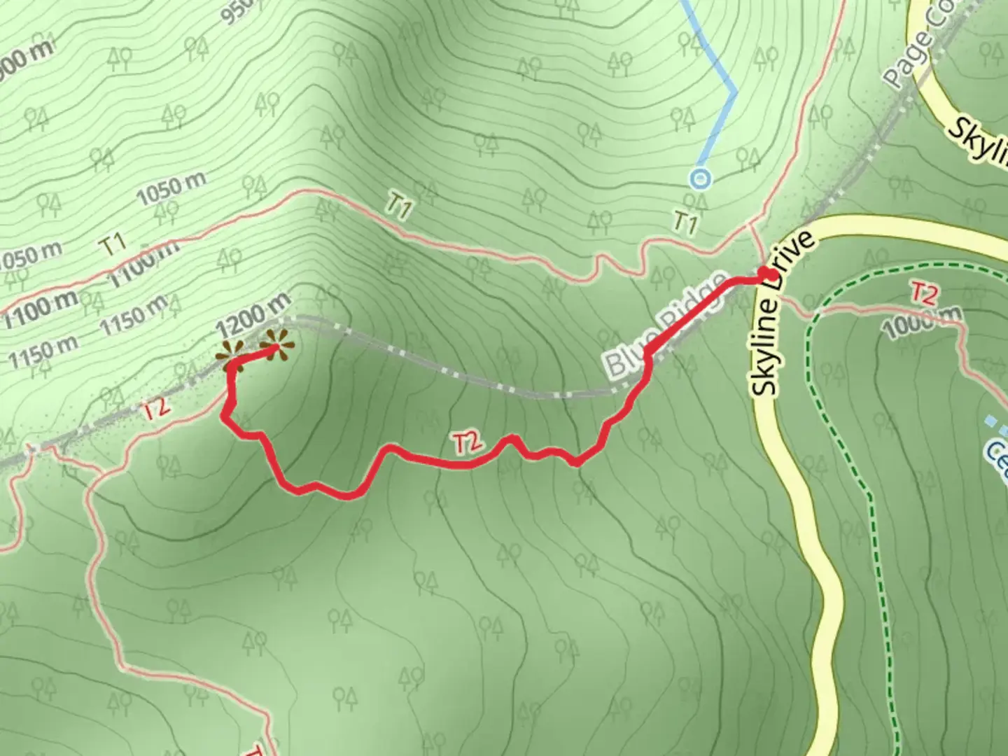 An image depicting the trail Hawksbill via Lower Hawksbill Trail and its surrounding area.