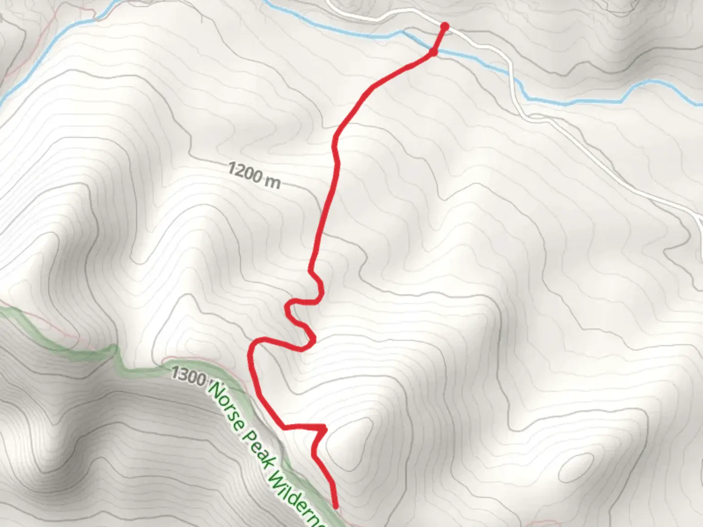 An image depicting the trail Sand Creek Cutoff Trail and its surrounding area.