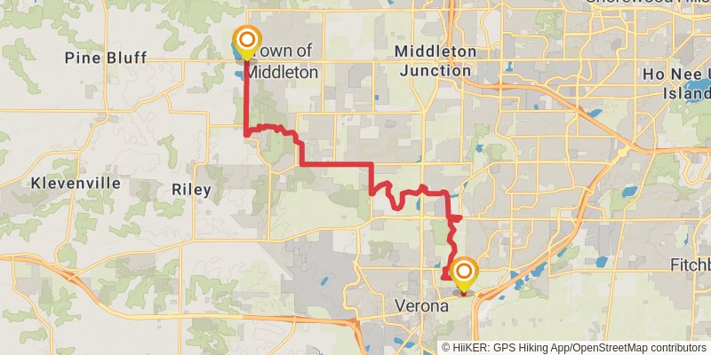 Ice Age National Scenic Trail stage 56 Map