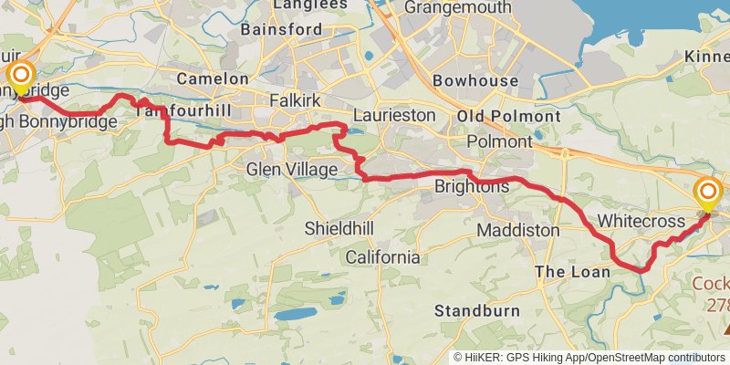 John Muir Way stage 5 Map