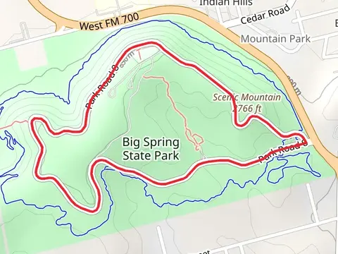 Big Spring State Park Loop