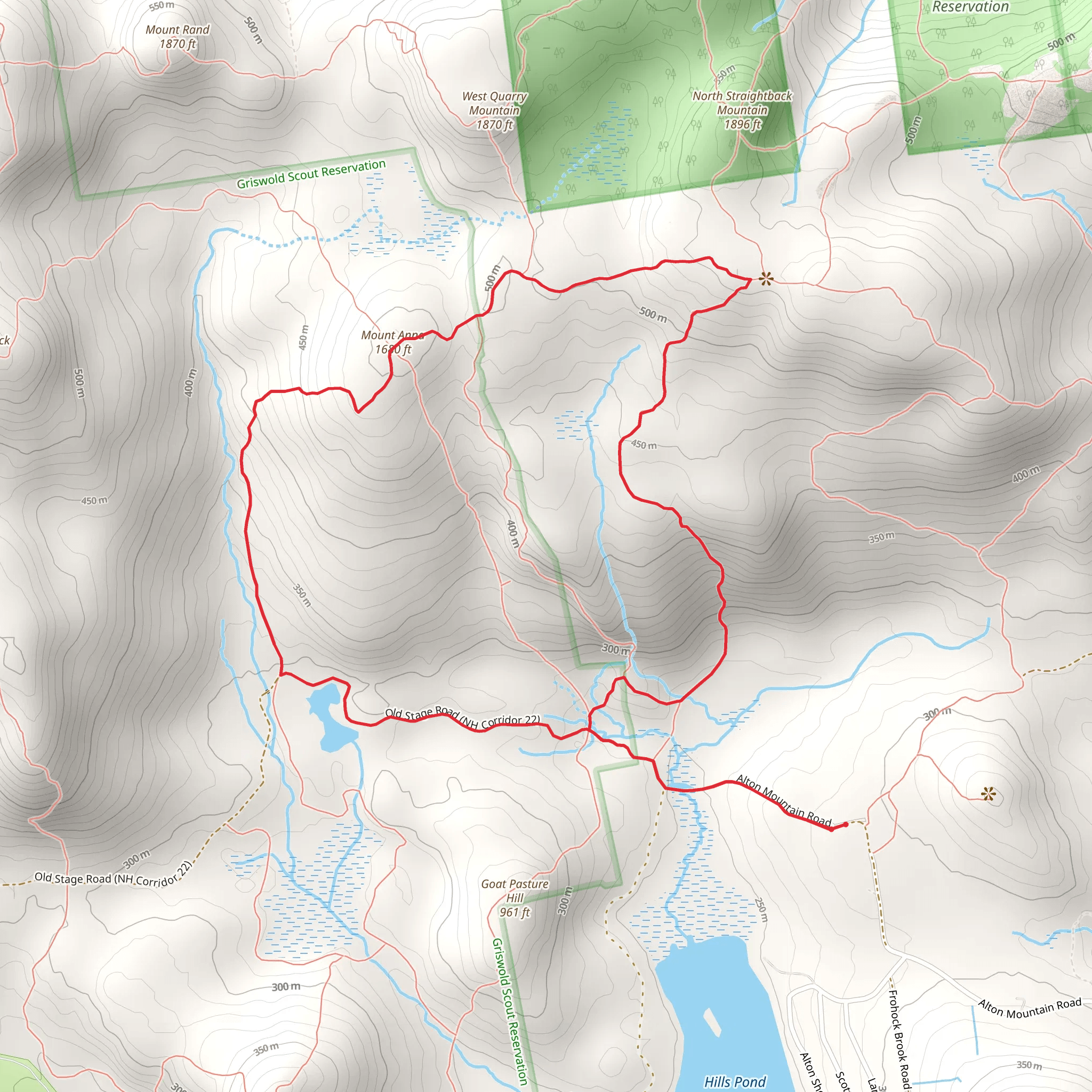 Mount Anna Loop mobile static map