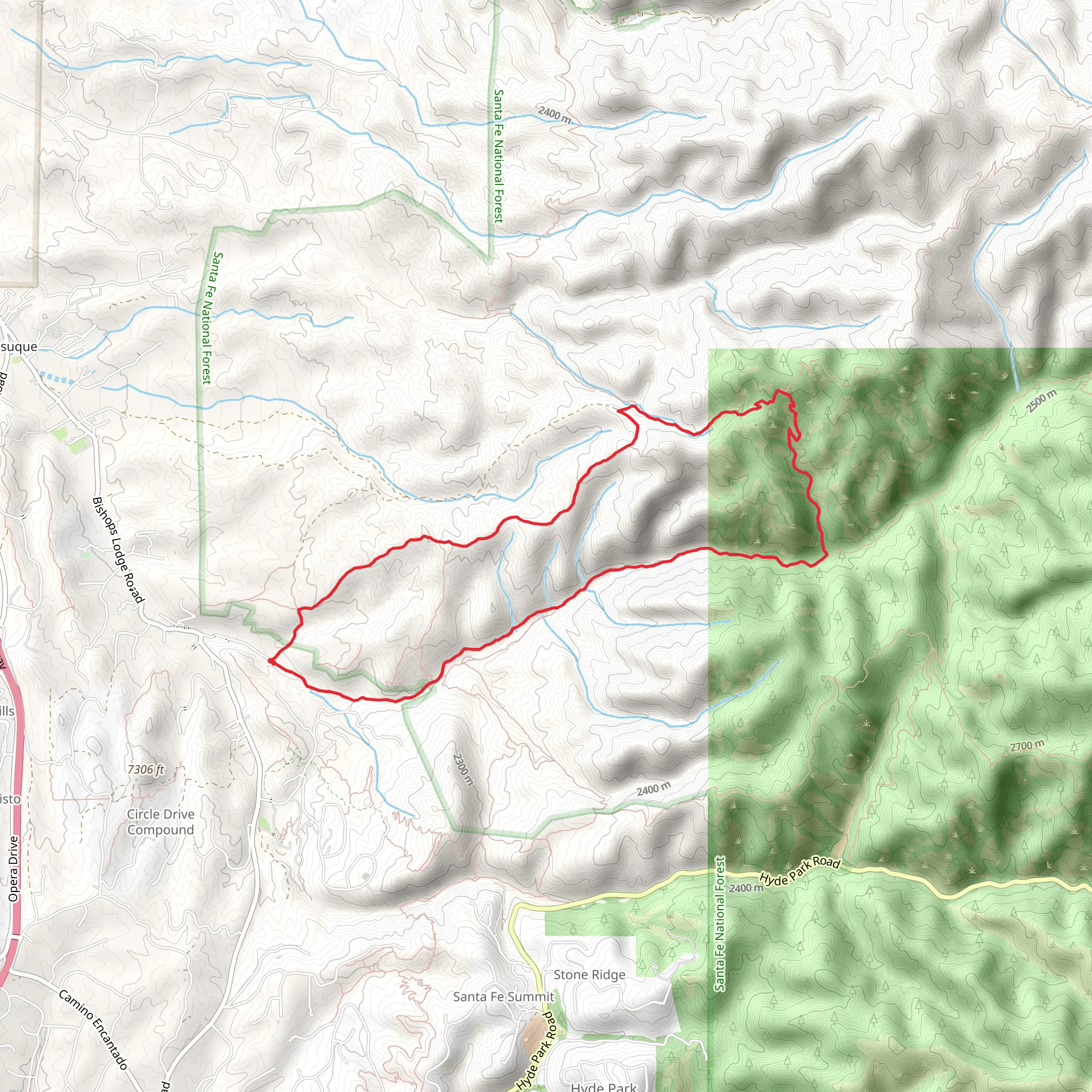 Lost Wrangler, Jawbone and Winsor Loop Trail mobile static map