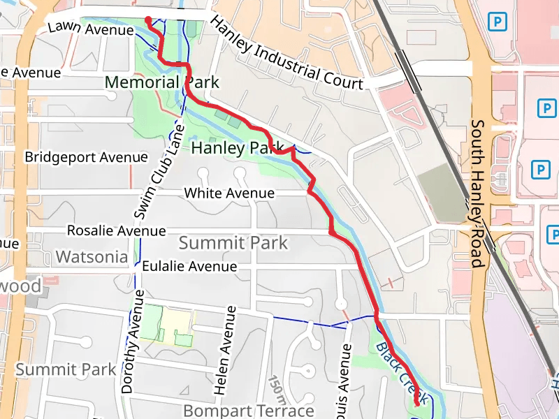 Memorial Park, Hanley Park and Oak Tree Park