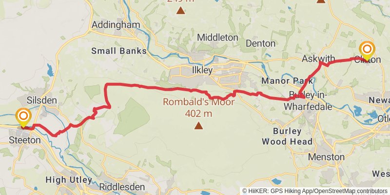Blackpool to Bridlington - York stage 6 Map