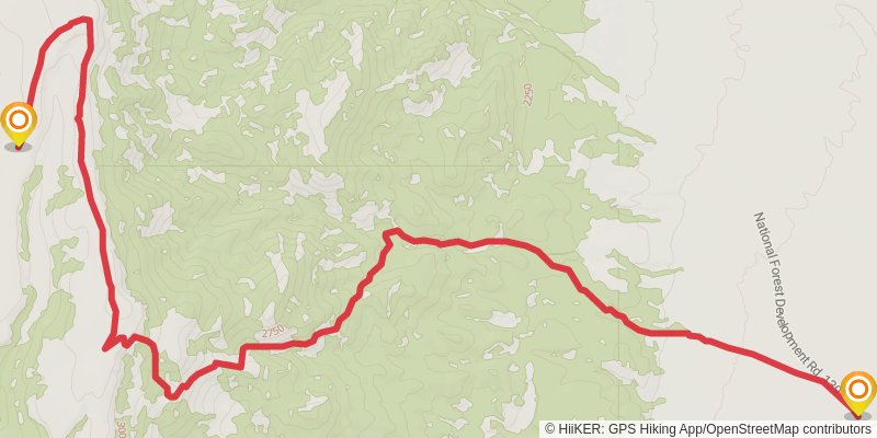 American Discovery Trail - Nevada stage 18 Map