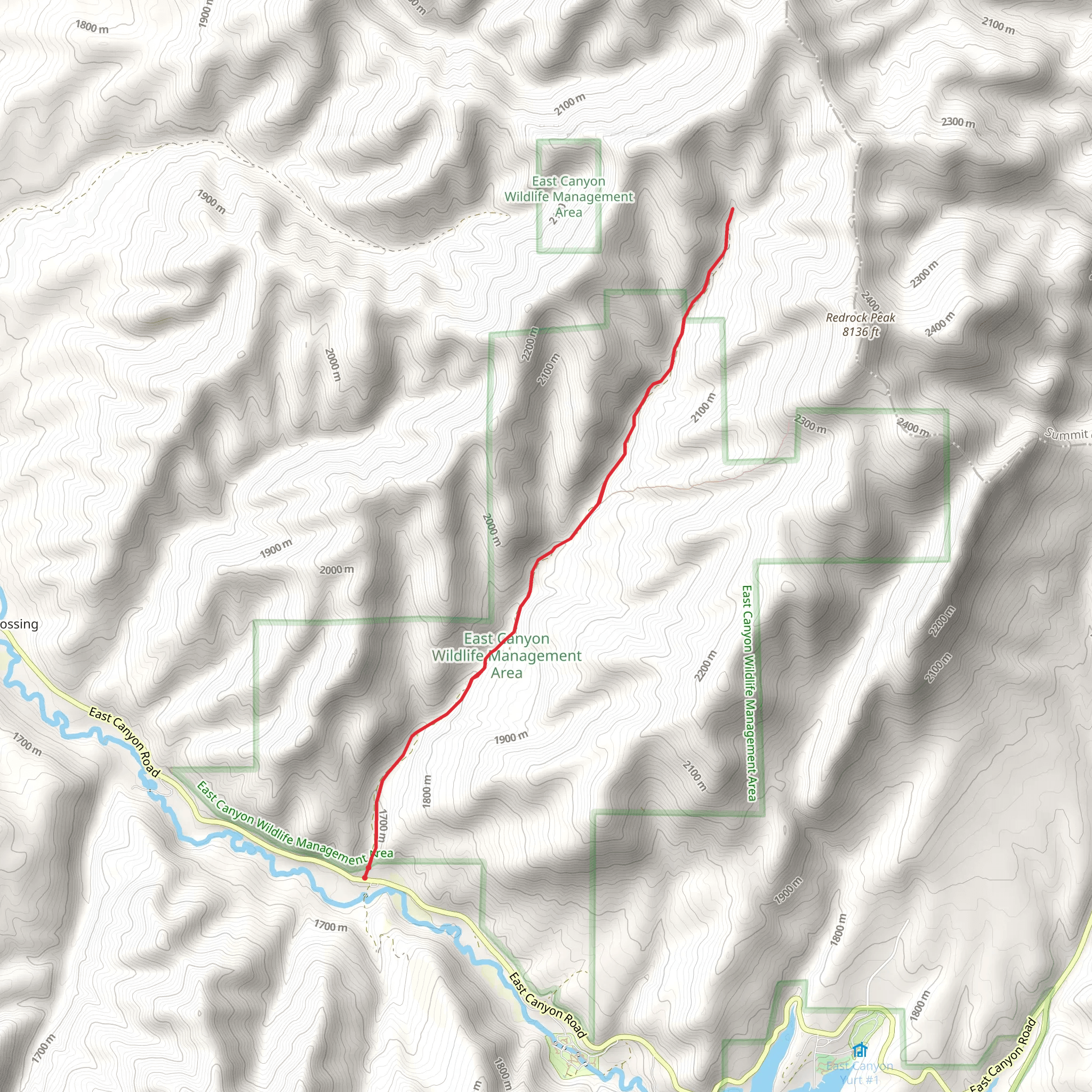 East Canyon Wildlife Area mobile static map