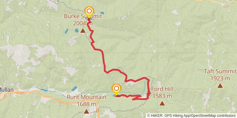 Ultra Pedestrian North Loop stage 14 Map