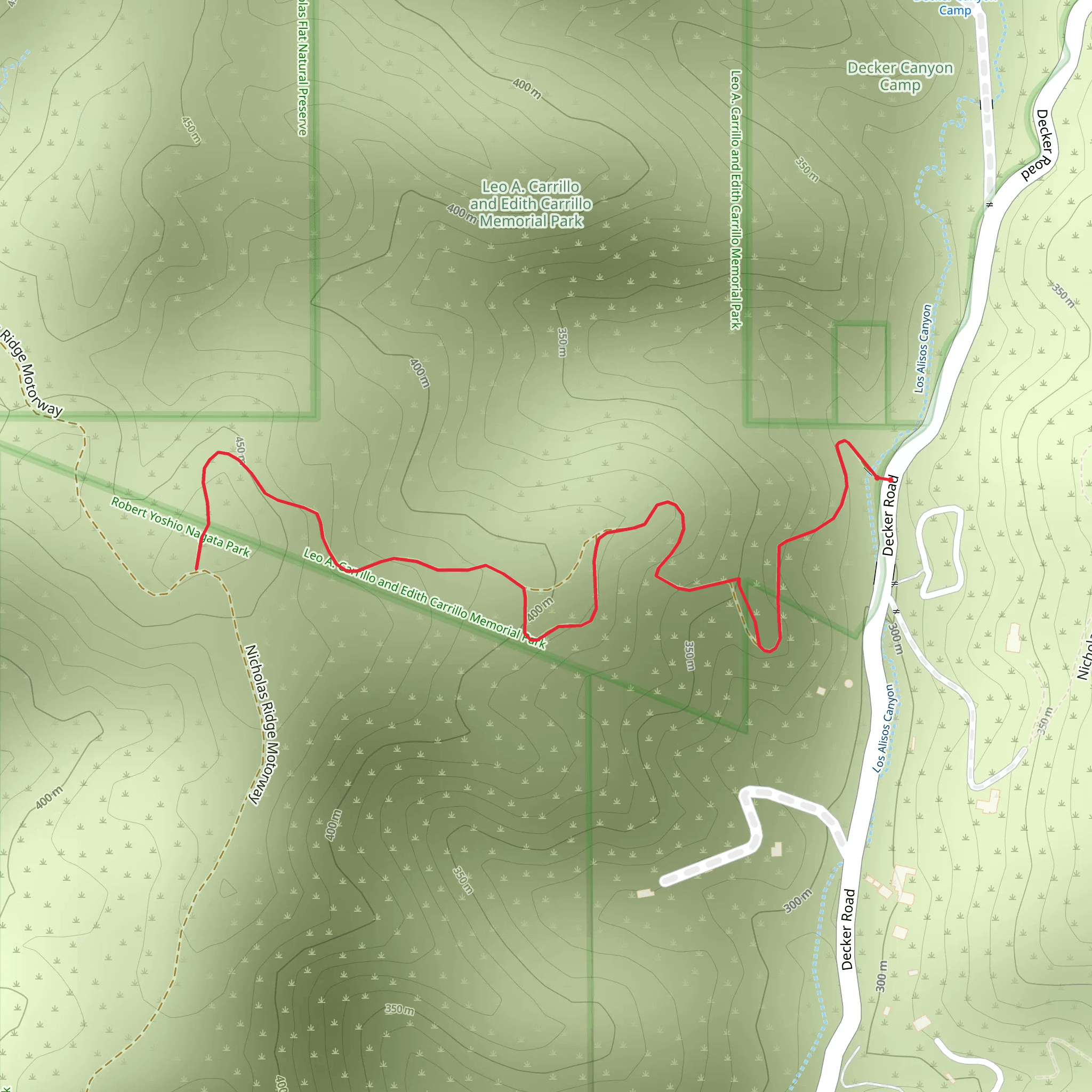 Nicholas Pond Trail mobile static map