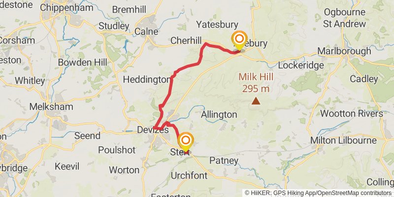 Celtic Way stage 28 Map